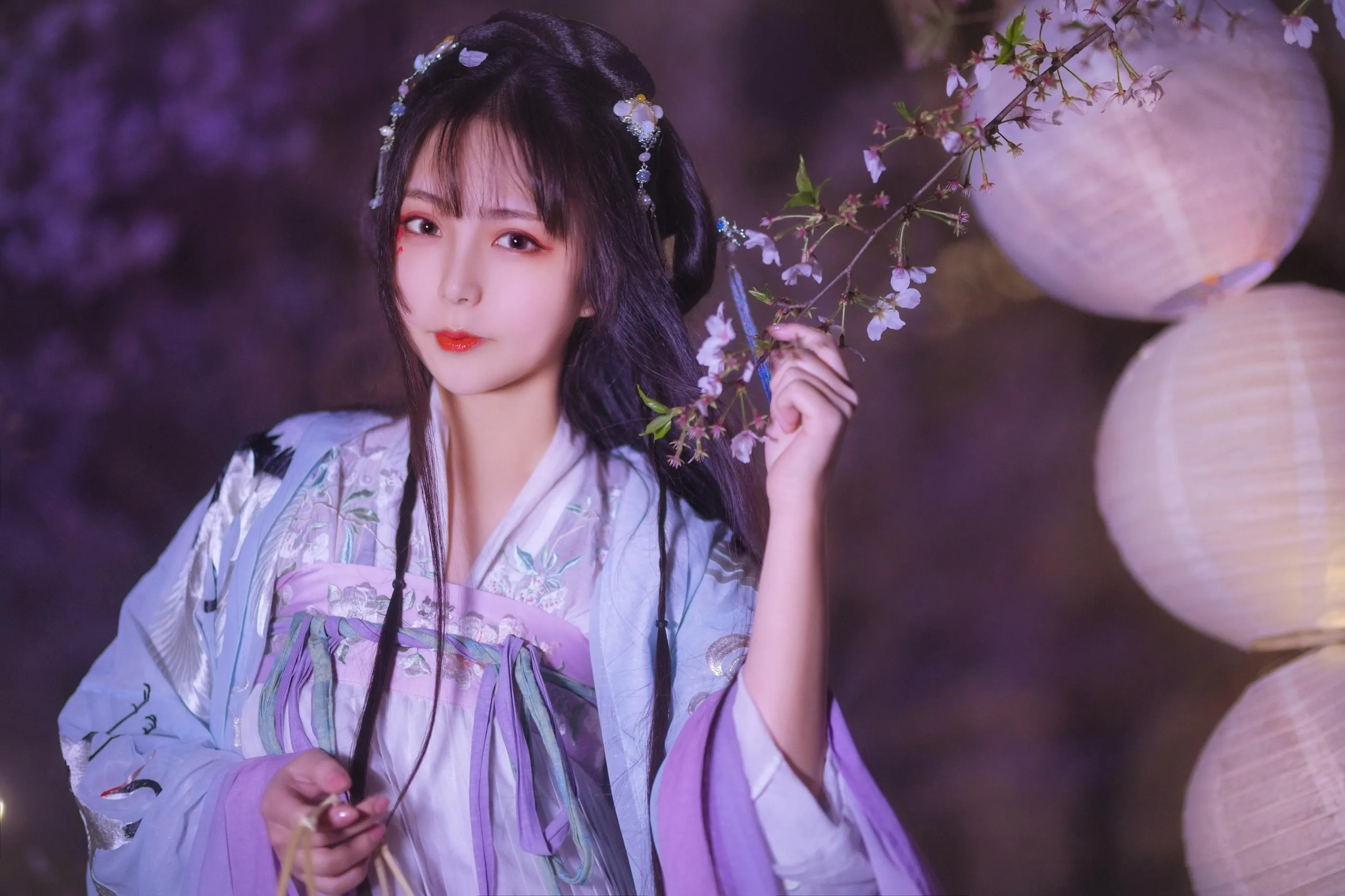 [YITUYU艺图语]2022.08.10 夜樱 阡墨红尘 [20P]插图4